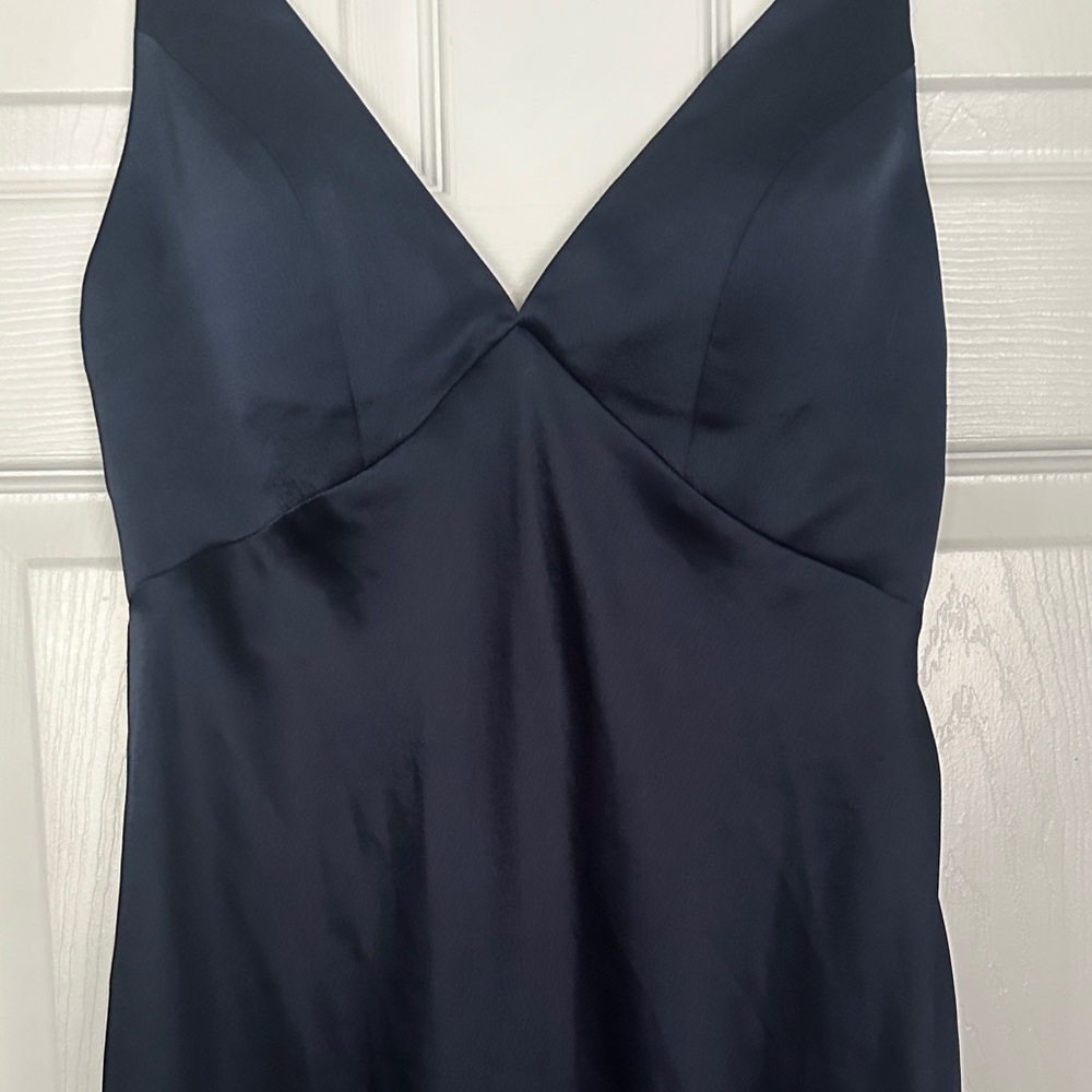 Jenny Yoo Navy Slip Dress - Picture 3 of 9
